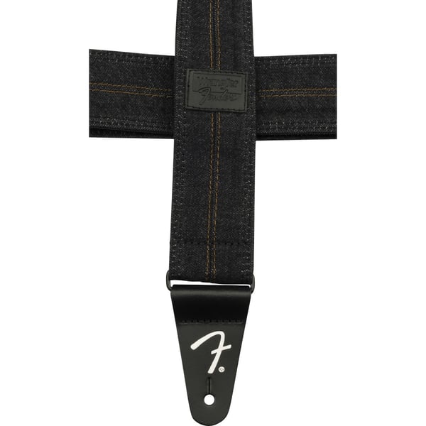 Tracolla in denim Fender® x Wrangler®, Washed Black Stitch