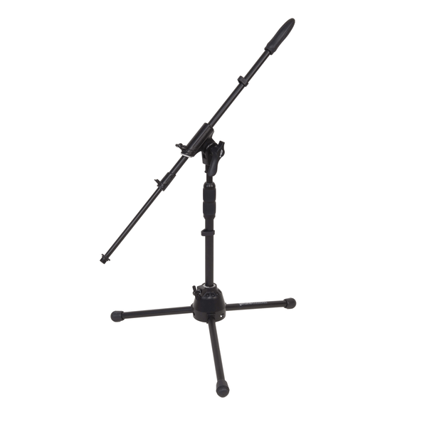 DIE HARD Asta microfonica professionale nana a giraffa telescopica, dotata di base tripoide e snodo superiore in alluminio pressofuso.