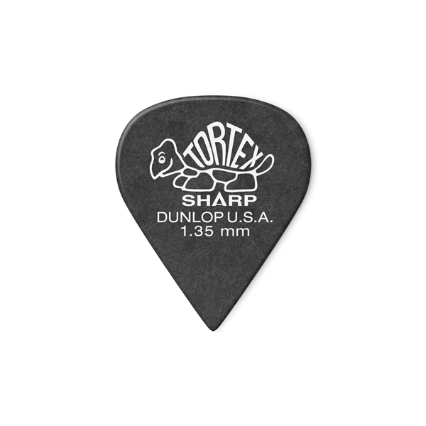 Dunlop 412P1.35 Tortex Sharp Black