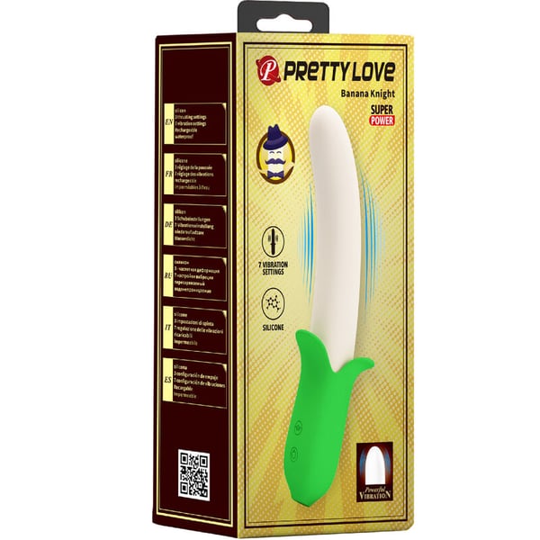 PRETTY LOVE - BANANA KNIGHT SUPER POWER 7 RÉGLAGES DE VIBRATION SILICONE