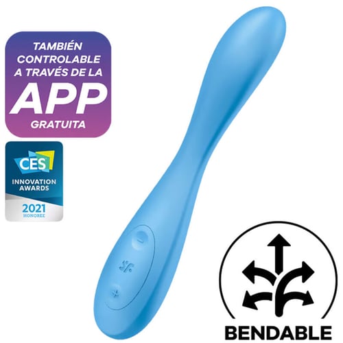 SATISFYER CONNECT SATISFYER - APP MULTI VIBRATORE G-SPOT FLEX 4+ BLU