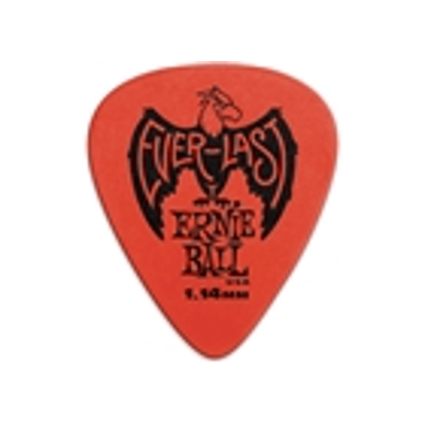 Ernie Ball 9194 Plettri Everlast Red 1.14mm Busta da 12
