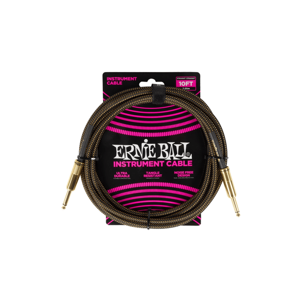 Ernie Ball 6428 Braided Cables Pay Dirt 3m