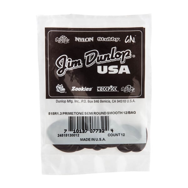 Dunlop 515R1.3 Primetone Semi Round (Smooth), Refill Bag/12