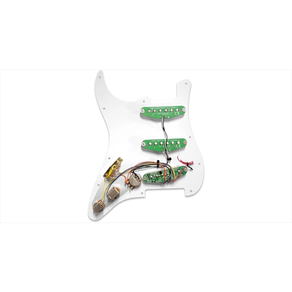 Fishman Fluence Loaded Pickguard Stratocaster 3 Single Width White