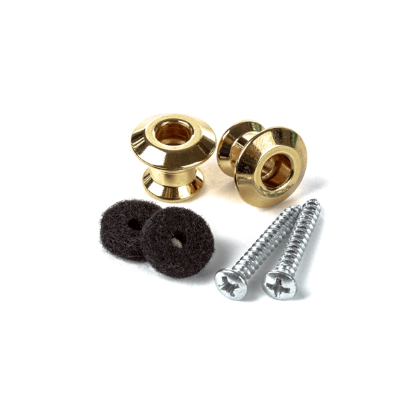 Dunlop 2PSLS034G Straplok Dual Button Gold