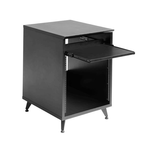 Gator Frameworks GFW-ELITEDESKRK-BLK Rack studio 10U in nero<br>