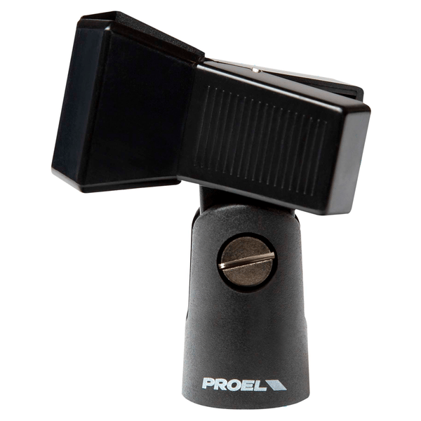 PROEL STAGE Supporto a pinza in ABS per microfono (Ø min - max: 20 - 32 mm).