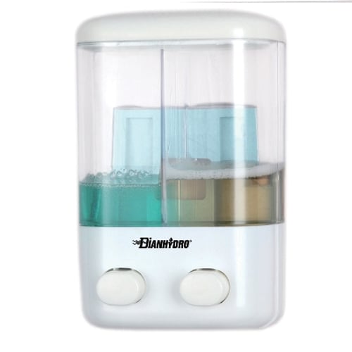 DH Dispenser di sapone liquido a parete due vani