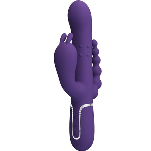 PRETTY LOVE FLIRTATION PRETTY LOVE - CAMMY VIBRATORE TRIPLO MULTIFUNZIONE 4 IN 1 VIOLA
