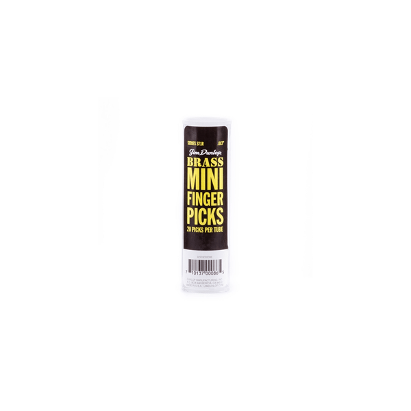 Dunlop 371R BRASS MINI FINGER .013 - TUBO 20 PLETTRI
