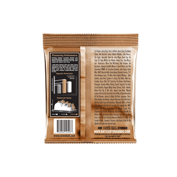 Ernie Ball 2548 Everlast Coated Phosphor Bronze Light 11-52