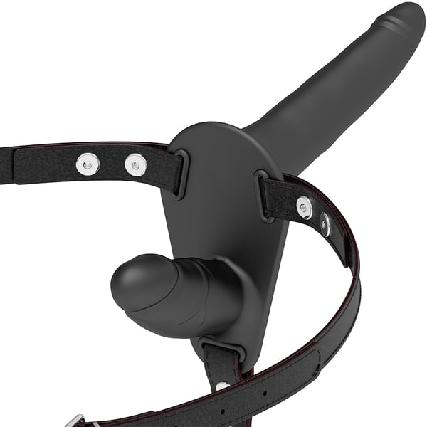 FETISH SUBMISSIVE HARNESS - DOBLE PENETRACIÓN NEGRO