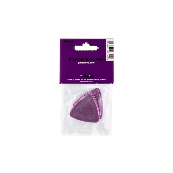 Dunlop 431P Tortex Triangle Purple 1.14