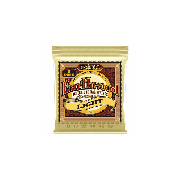 Ernie Ball 3004 Earthwood 80/20 Bronze Light 11-52 - 3 Mute
