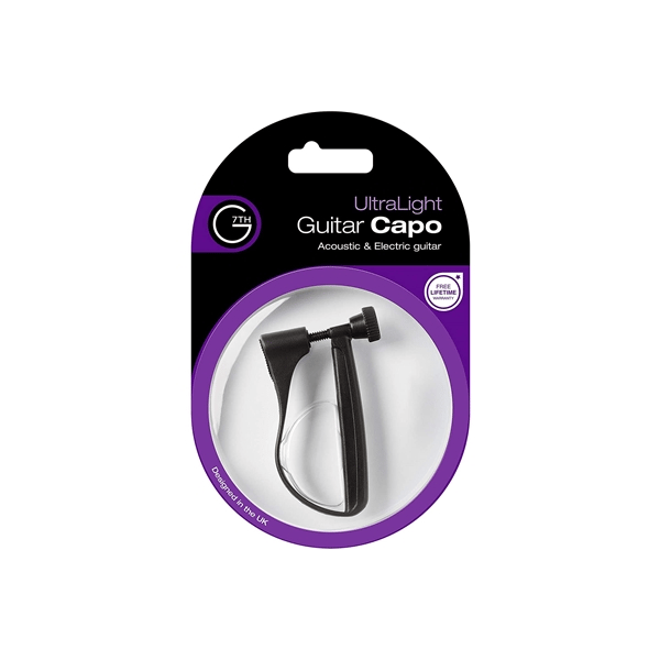 G7TH UltraLight 6 String Black Capo