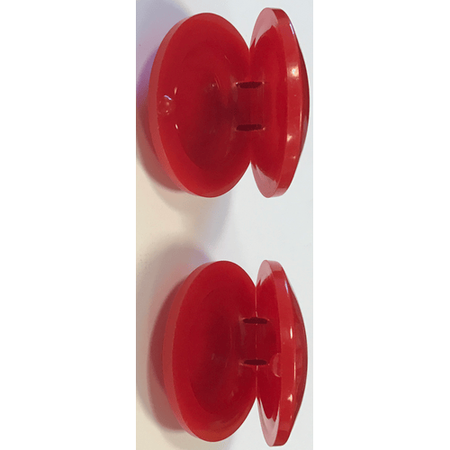 EXTREME G1-CS COPPIA CASTAGNETTE IMITAZIONE IN PLASTICA NACCHERE PROFESSIONALI COLORE ROSSO