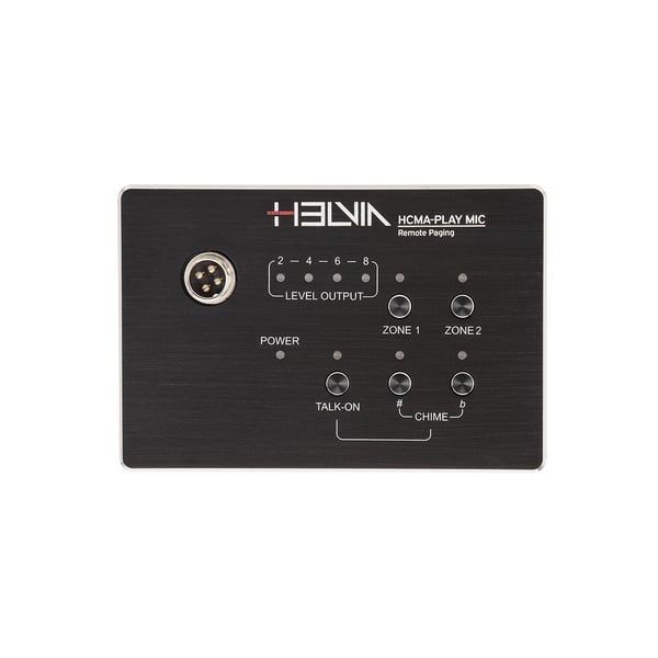 HELVIA Base Microfonica per Annunci a 2 Zone