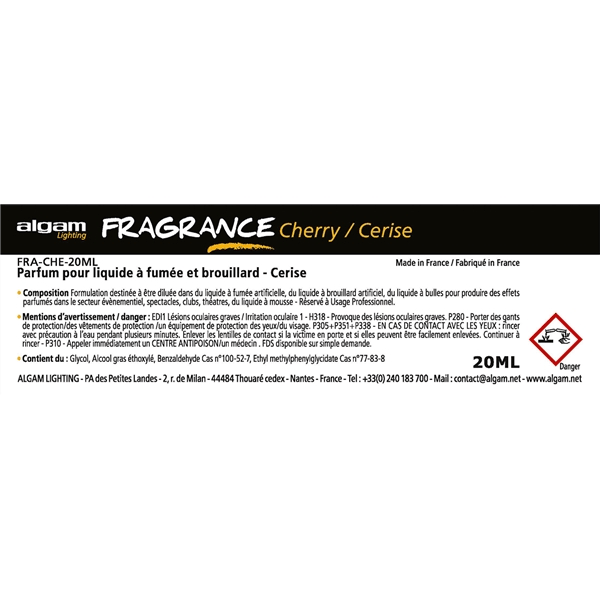 Algam Lighting FRA-CHE-20ML Profumo per Liquido del Fumo 20ml Ciliegia