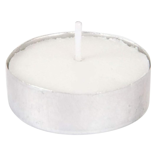 CANDELA BIANCA 'TEALIGHT' cm 3,8 x 1,5 - cf. 100 pz in blister
