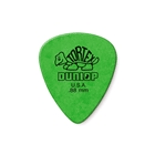 Dunlop 418P Tortex Standard Green .88