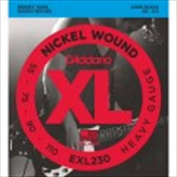 D'ADDARIO Nickel Wound Bass Guitar Strings, Heavy, 55-110, Long Scale