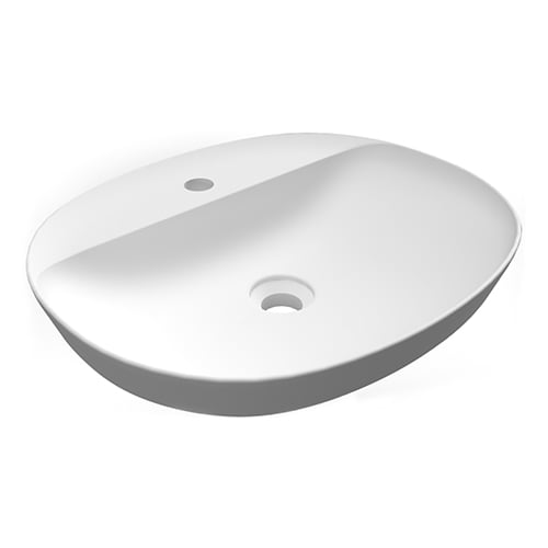 Lavabo ad incasso ovale monoforo variant 50 x 42 cm