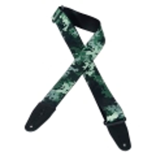 LEVY'S Tracolla per chitarra in nylon verde. Modello MPS2-121