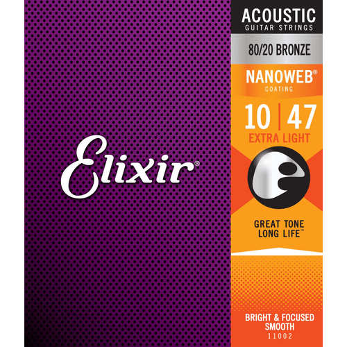 ELIXIR 11002 ACOUSTIC 80/20 BRONZE NANOWEB