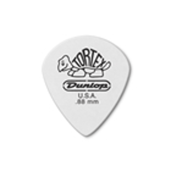 Dunlop 478P.088 TORTEX WHITE JAZZ III, .88MM