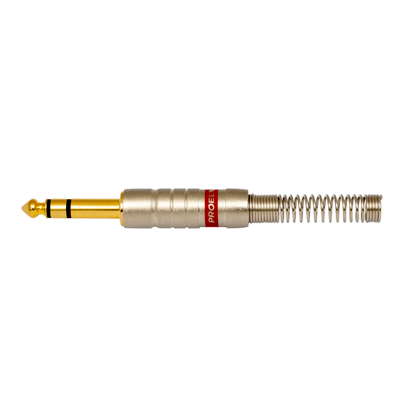 PROEL STAGE Connettore professionale jack stereo 6,3 mm  1/4. Colore: Argento.