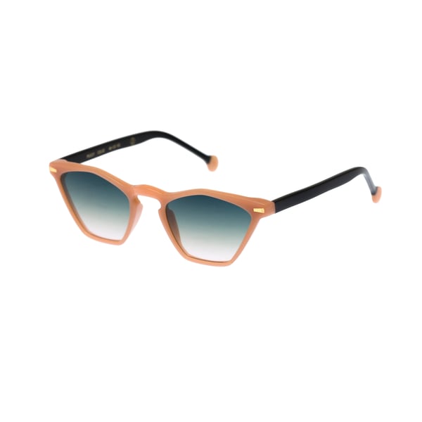 Kyme Eyewear Peggy: vintage cat-eye sunglasses. Color Tobacco, Material Acetate cellulose, Size Small