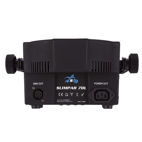 SDJ Proiettore Slimpar DL 7X12W led RGBWAU/FC IRC (incluso)