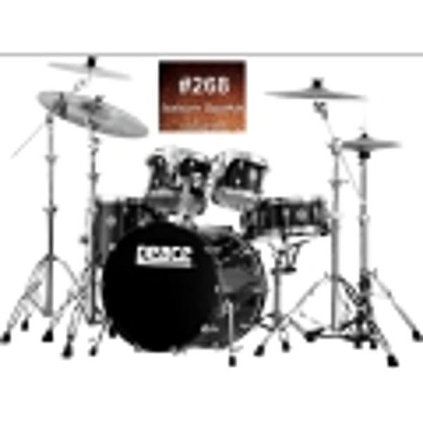 PEACE Drum Set 5 pcs in Acero Nord Americano con finiture laccate speciali. Modello DP-22DNAC2-5#268