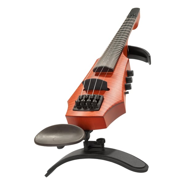 NS Design CR Fretted Electric Violin 4 Amber Stain