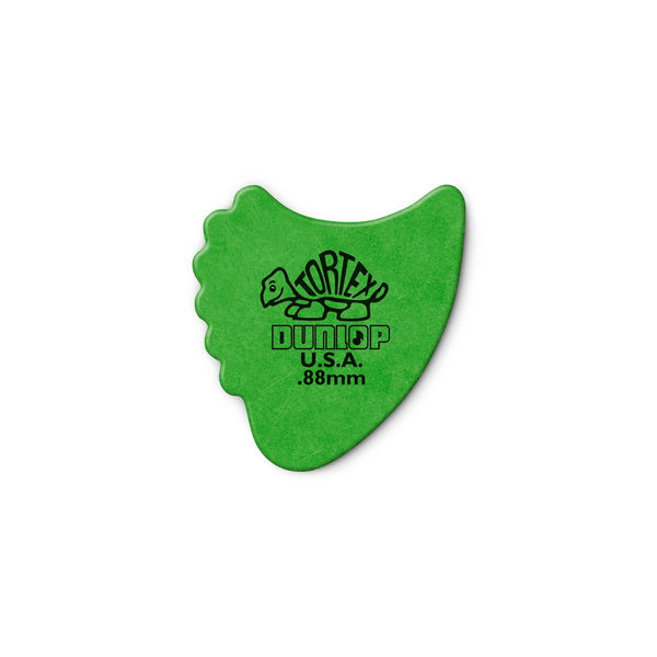 Dunlop 414R Tortex Fin Green .88