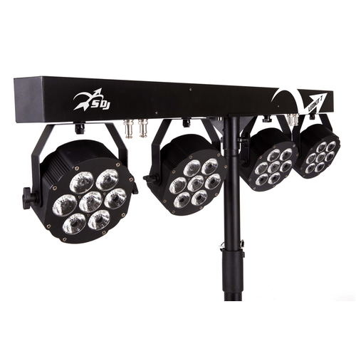 SDJ Led kit 4 proiettori 7x10W led RGBW/FC