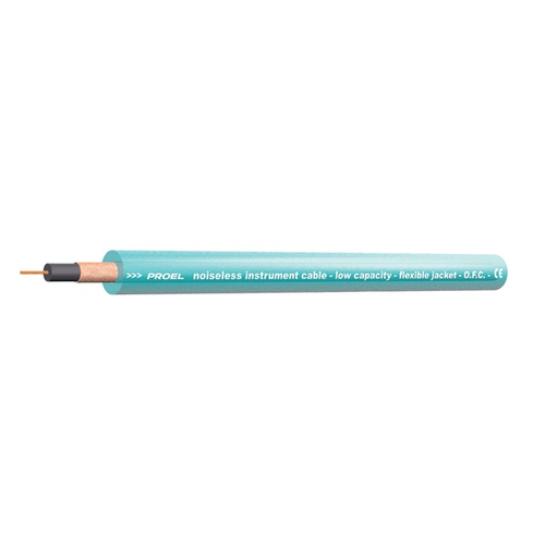PROEL STAGE Cavo coassiale antirumore per strumenti con guaina esterna in PE ideale per tutte le connessioni strumentali - O.F.C. (Oxygen Free Copper).