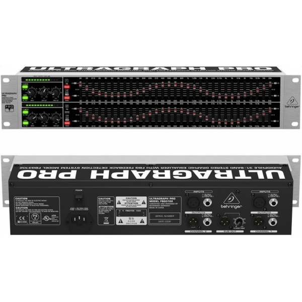 BEHRINGER FBQ3102HD UltraGraph-Pro Equalizzatore 31 Bande Stereo
