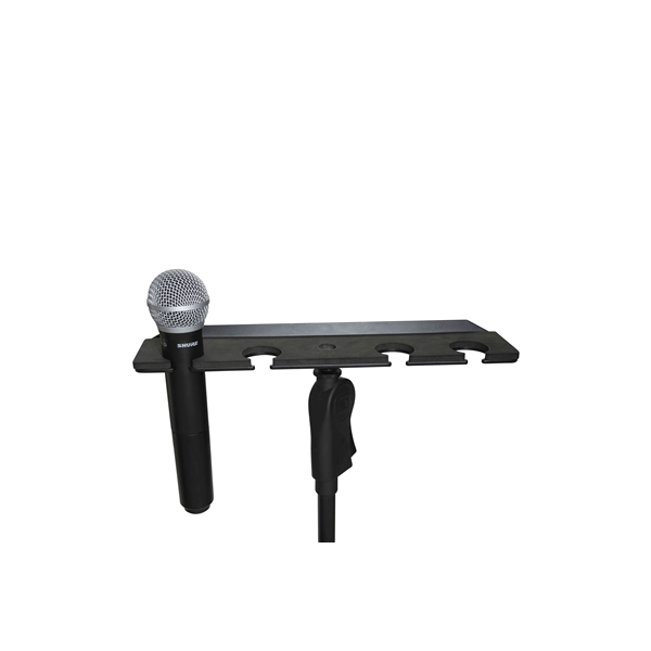 Gator Frameworks GFW-MIC-4TRAY Supporto multi-microfono per 4 microfoni&lt;br&gt;