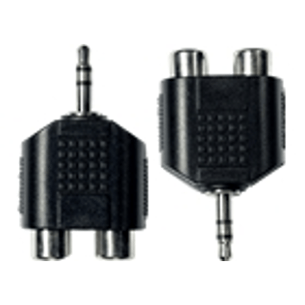 Yellow Cable AD09 Adattatore Mini Jack TRS Maschio/2x RCA Femmina 2 Pcs