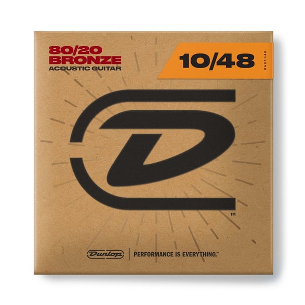 Dunlop DAB1048 Acoustic 80/20 Bronze, Extra Light Set/6