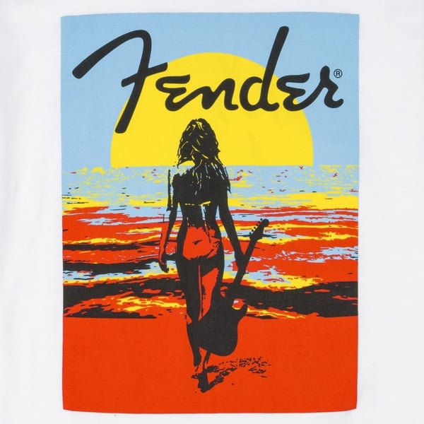 T-shirt estiva Fender Endless, White S