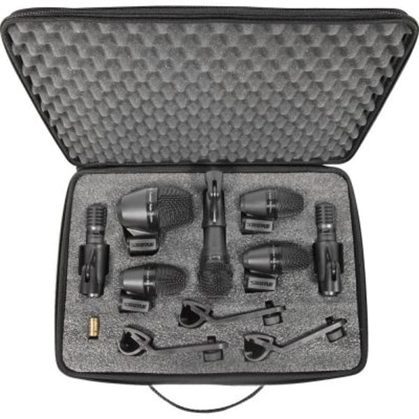 SHURE CENTRE SHURE PGA DRUMKIT 7 DRUM SET 7 MICROFONI PER BATTERIA GARANZIA 5 ANNI 1 PGA57 + 3 PGA56 + 1 PGA52 + 2 PGA81 - GARANZIA ESTENDIBILE 5 ANNI -