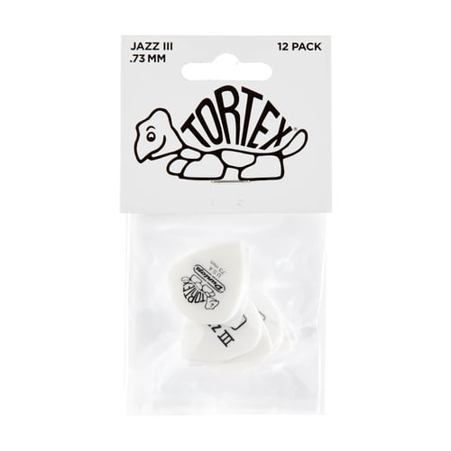 Dunlop 478P.073 TORTEX WHITE JAZZ III, .73MM