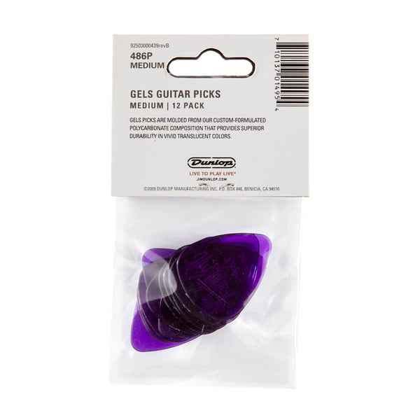 Dunlop 486PMD Gels Purple Medium