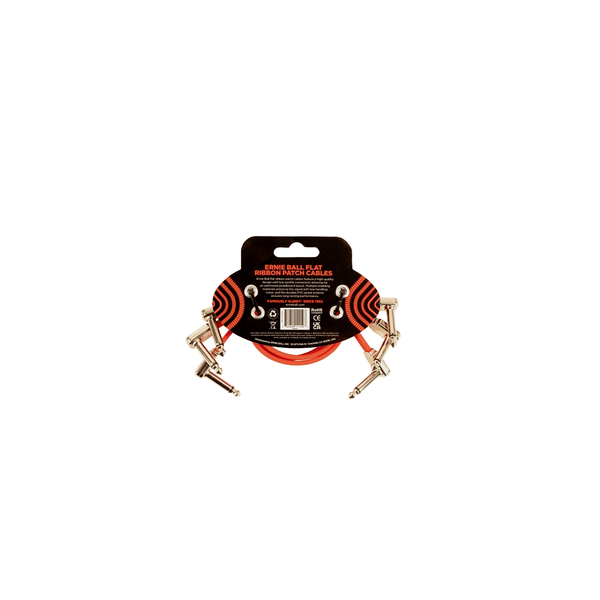 Ernie Ball 6403 Flat Ribbon Patch Cable Red 30,48cm 3-Pk