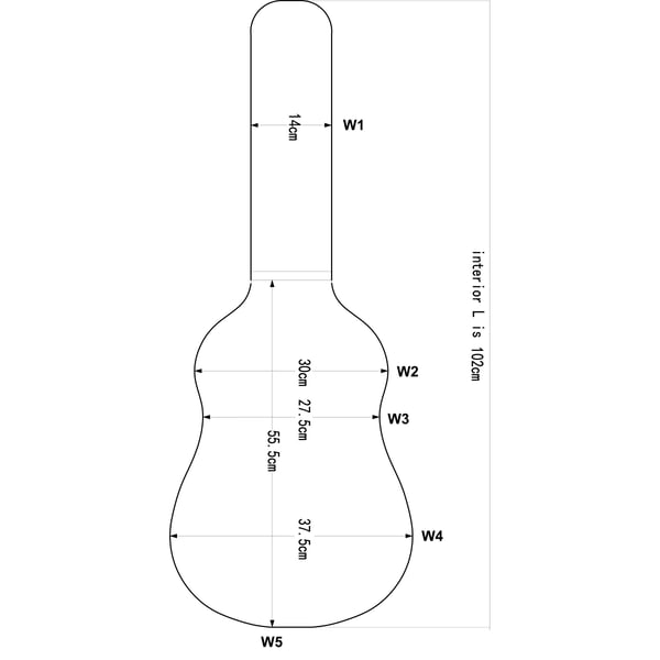 SOUNDSATION Astuccio rigido archtop con rivestimento in tweed per chitarra classica