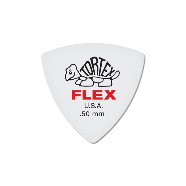 Dunlop 456R.50 Tortex Flex Triangle .50 mm Bag/72