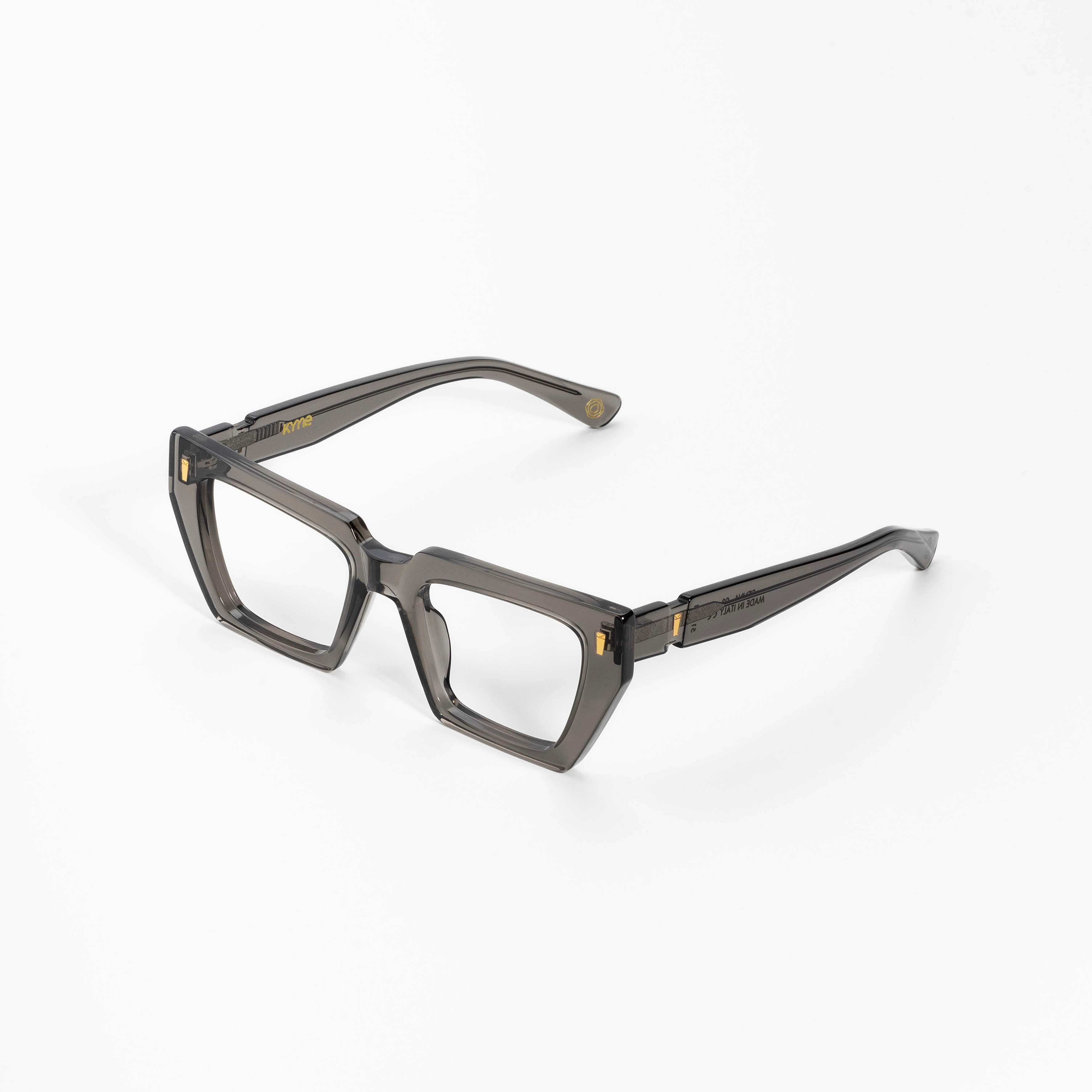 メガネ KYME Kyme - PEARCE COL 4 - OPTICAL GLASSES - transp grey Optical - Kyme: 100% Made in Italy Sunglasses